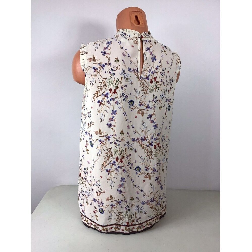 Max Studio Floral Blouse Top Womens Small - Picture 5 of 6
